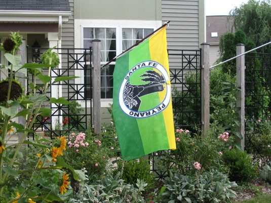 Nuestra Bandera en la casa de Sergio Serafino