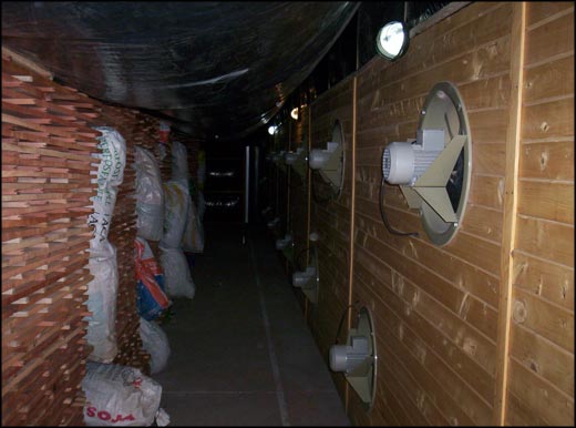 Interior del secadero
