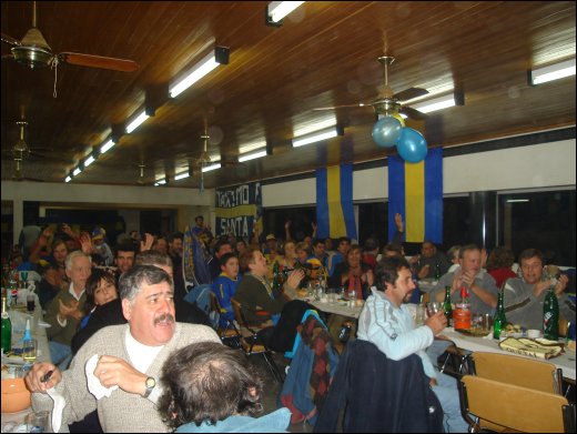 Una vista de los comensales