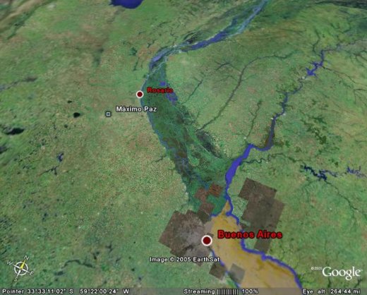 Imagen Satelital de M&aacute;ximo Paz